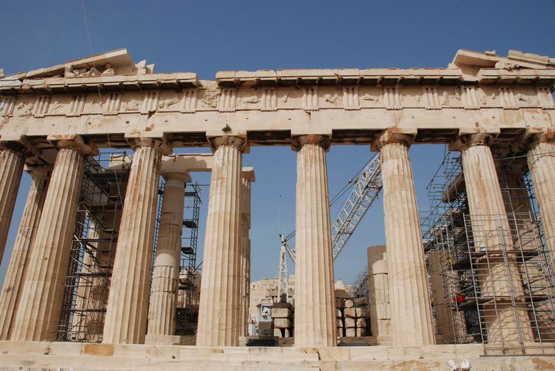 יוון - הפרתנון בשיפוצים