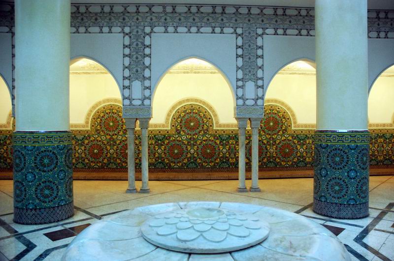 מרוקו - קזבלנקה - המסגד הגדול, פנים