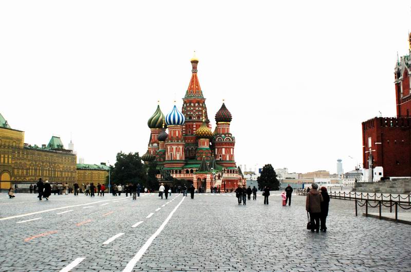 רוסיה - מוסקבה - הכיכר האדומה - כנסיית ווסילי הקדוש