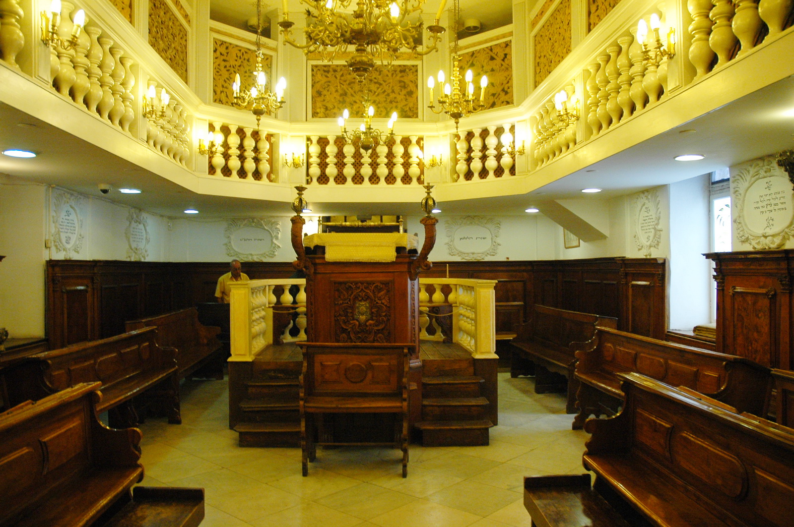 תצוגת בית הכנסת האיטלקי במוזיאון