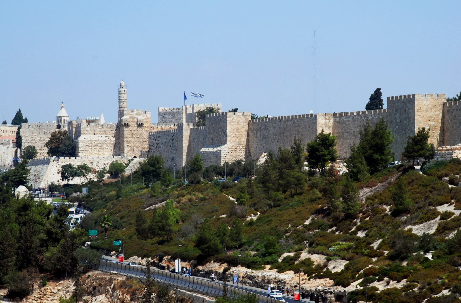 המצודה (מגדל דויד) והחומה המערבית