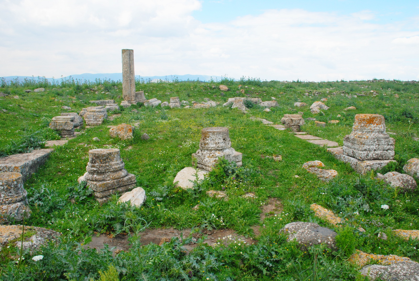 חורבת עמודים - כנראה שרידי בית כנסת ממזרח לבק' בית נטופה
