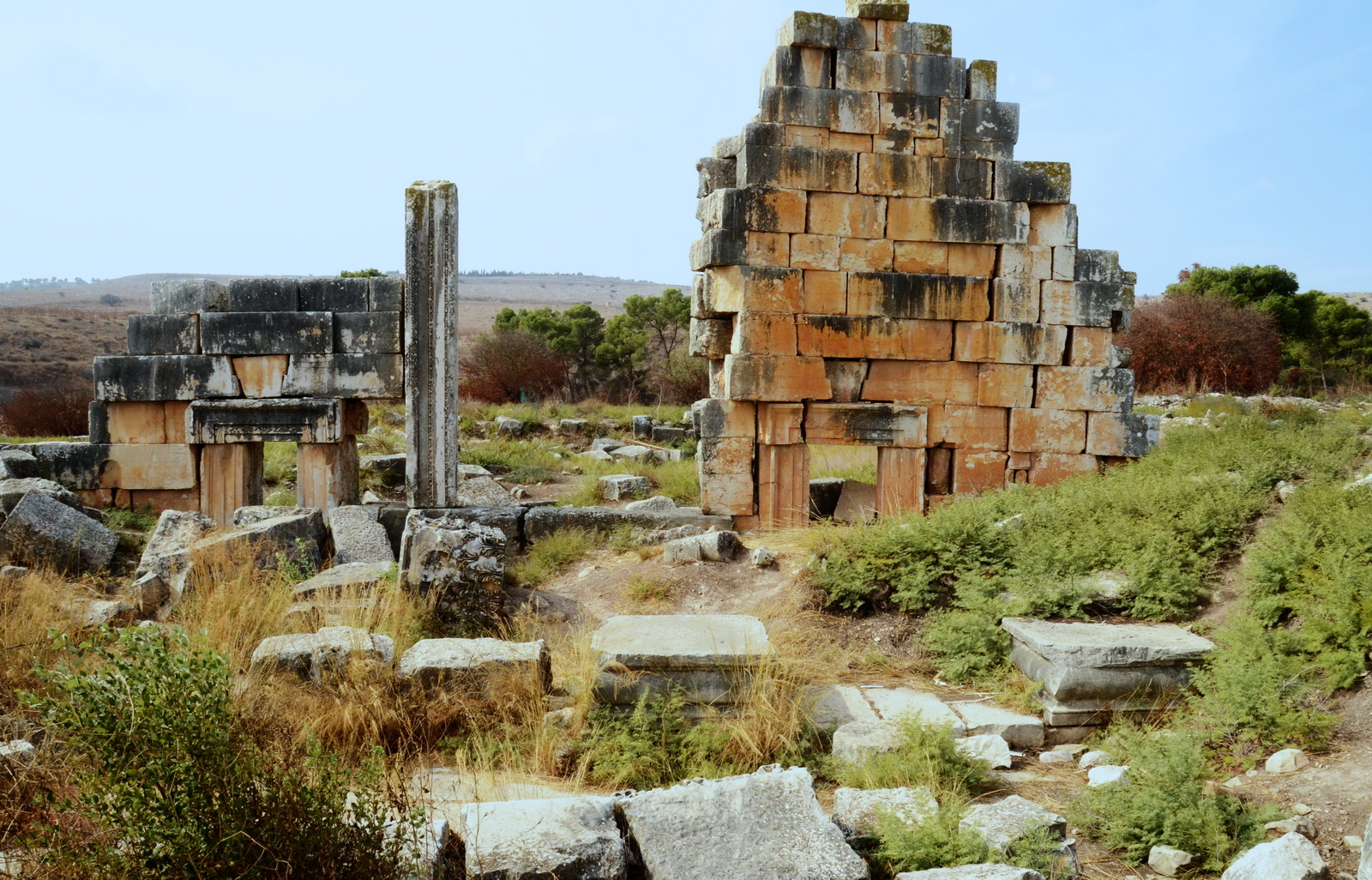 תל קדש - שרידי המקדש הפגני