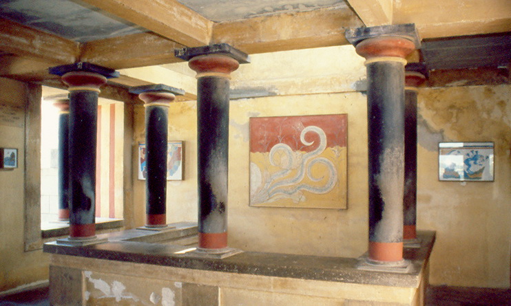 קנוסוס - ויטראז'ים במבנה